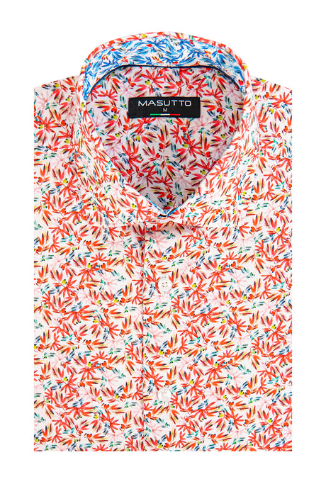 MASUTTO ADAM/29 SHORT SLEEVE BUTTON DOWN SHIRT