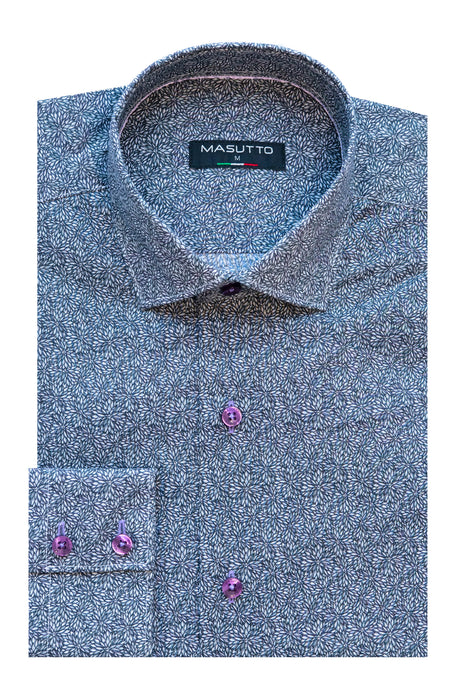 MASUTTO ADISON/18 LONG SLEEVE BUTTON DOWN SHIRT