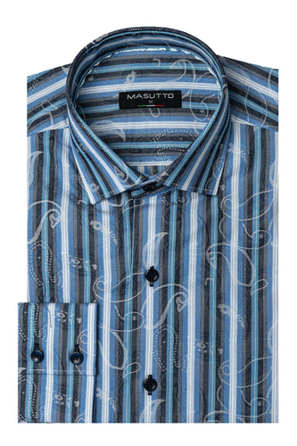 MASUTTO ADRIANO/02 LONG SLEEVE BUTTON DOWN SHIRT