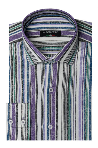 MASUTTO ADRIANO/06 LONG SLEEVE BUTTON DOWN SHIRT