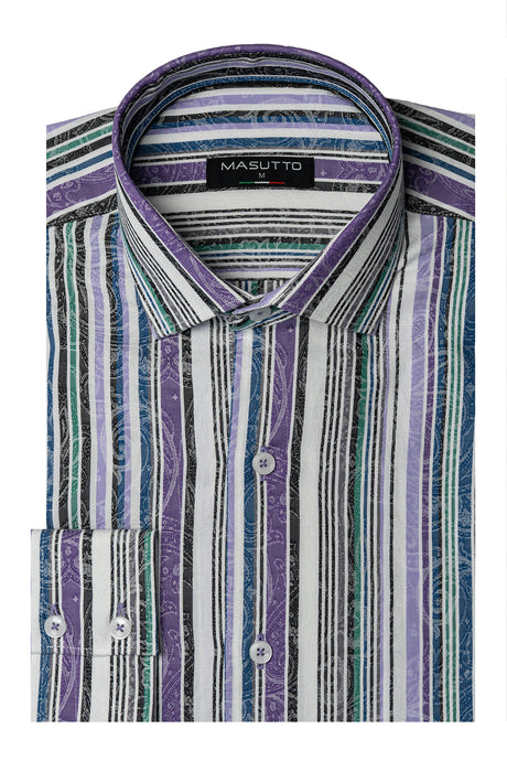 MASUTTO ADRIANO/06 LONG SLEEVE BUTTON DOWN SHIRT
