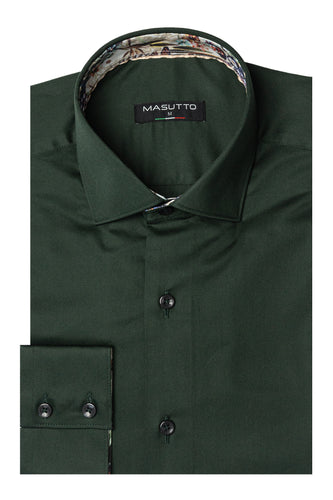 MASUTTO ARIA/08 LONG SLEEVE BUTTON DOWN SHIRT