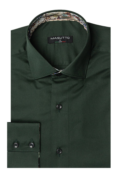 MASUTTO ARIA/08 LONG SLEEVE BUTTON DOWN SHIRT