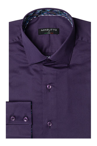MASUTTO ARIA/16 LONG SLEEVE BUTTON DOWN SHIRT