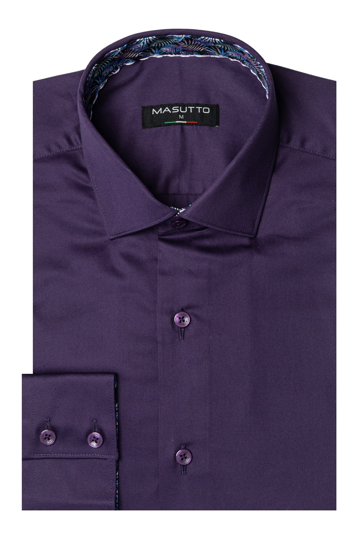 MASUTTO ARIA/16 LONG SLEEVE BUTTON DOWN SHIRT