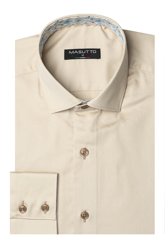 MASUTTO ARIA/49 LONG SLEEVE BUTTON DOWN SHIRT
