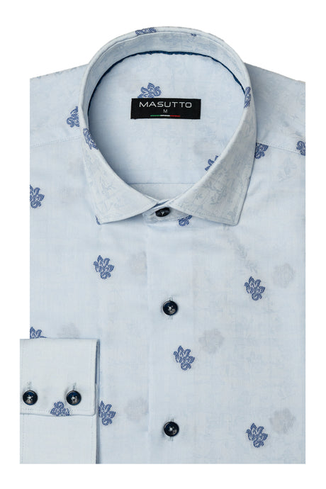 MASUTTO ASPEN/02 LONG SLEEVE BUTTON DOWN SHIRT