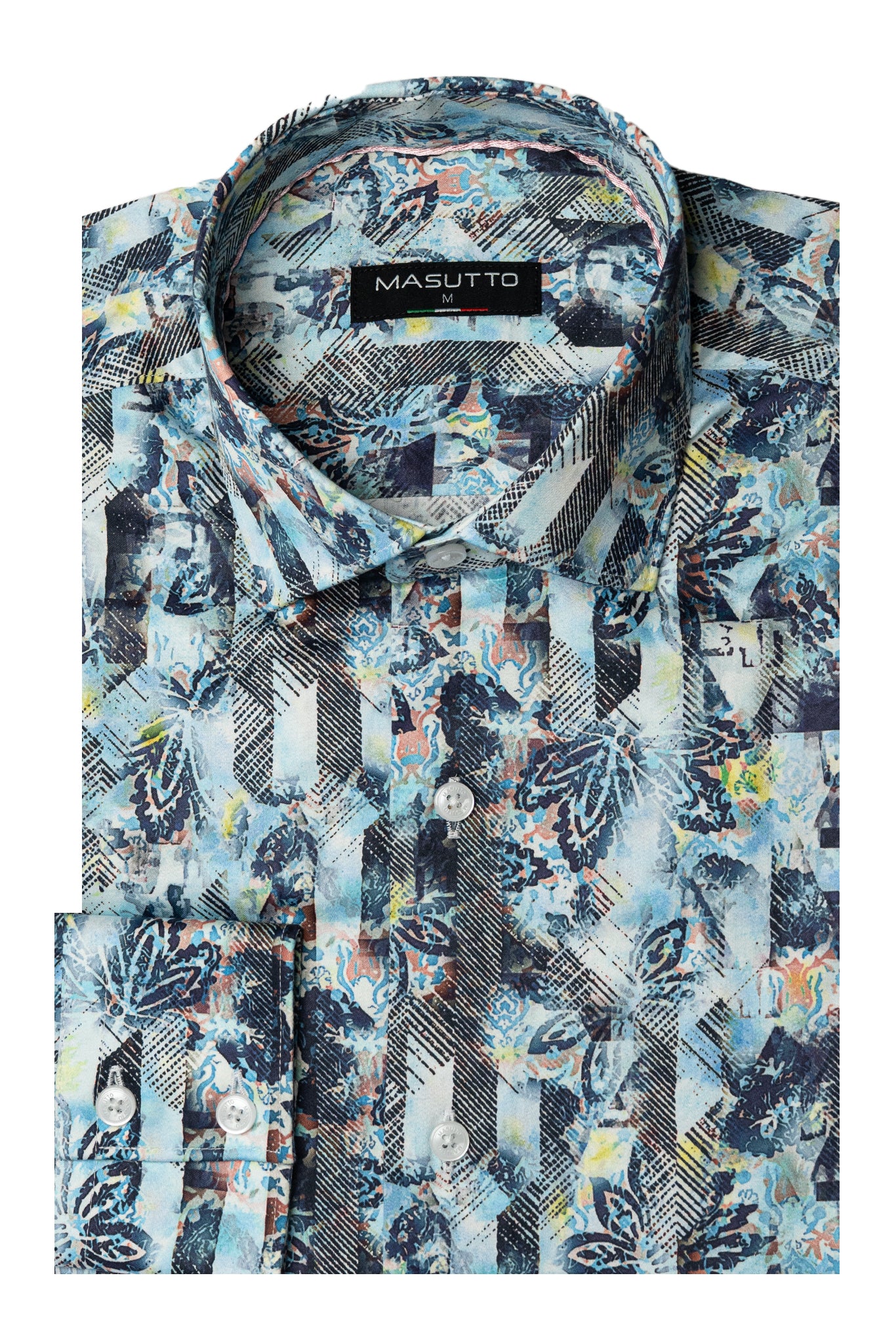 MASUTTO ASTORIA/02 LONG SLEEVE BUTTON DOWN SHIRT