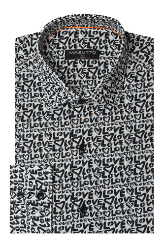 MASUTTO BLOOM/05 LONG SLEEVE BUTTON DOWN SHIRT