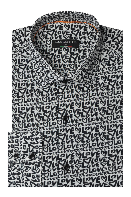 MASUTTO BLOOM/05 LONG SLEEVE BUTTON DOWN SHIRT
