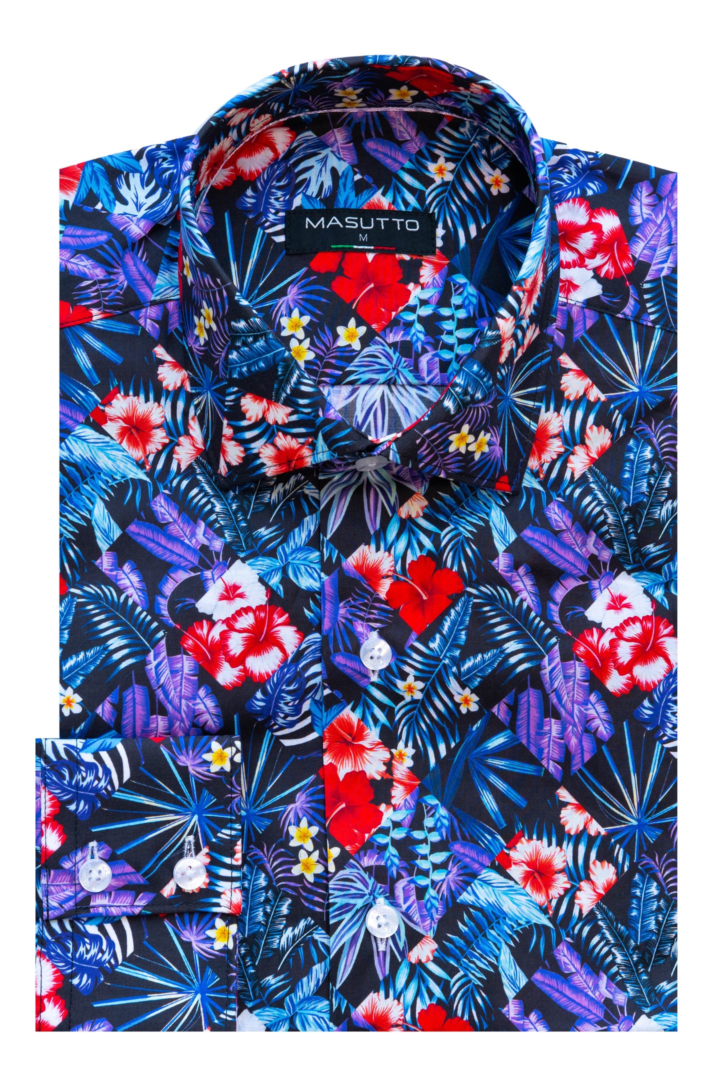 MASUTTO CARTI/18 LONG SLEEVE BUTTON DOWN SHIRT