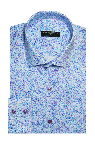 MASUTTO CHARLES/06 LONG SLEEVE BUTTON DOWN SHIRT