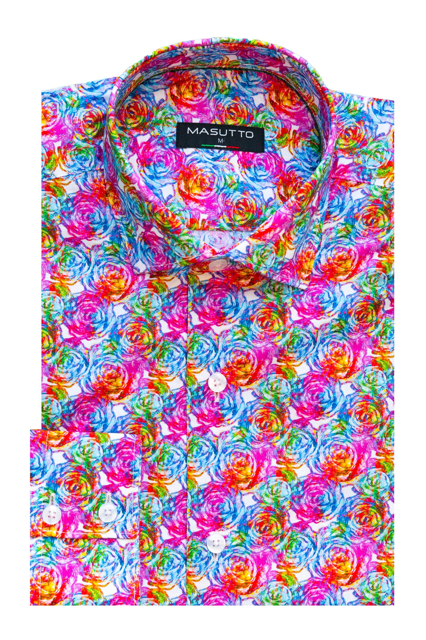 MASUTTO COMO/05 LONG SLEEVE BUTTON DOWN SHIRT