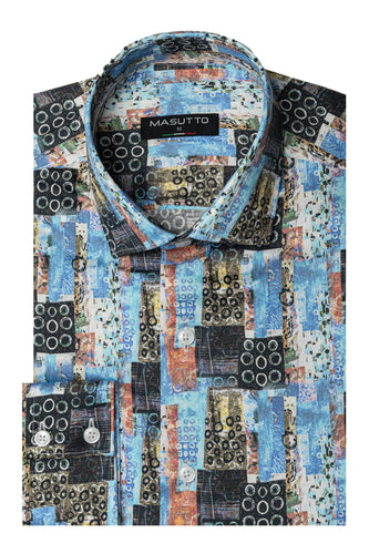 MASUTTO CONCORD/02 LONG SLEEVE BUTTON DOWN SHIRT