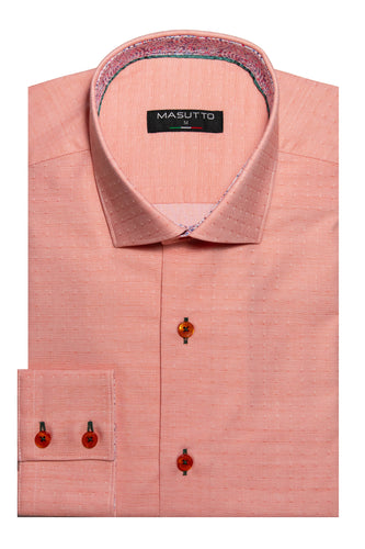 MASUTTO DINO/39 LONG SLEEVE BUTTON DOWN SHIRT
