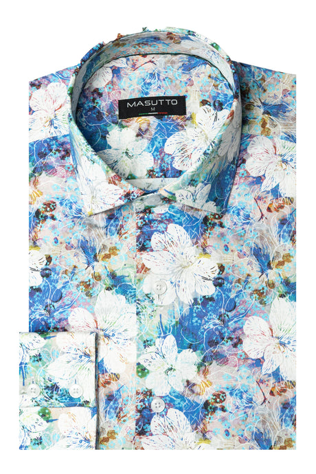MASUTTO GABRIO/02 LONG SLEEVE BUTTON DOWN SHIRT