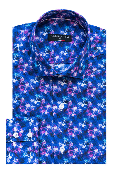 MASUTTO LAGOON/06 LONG SLEEVE BUTTON DOWN SHIRT