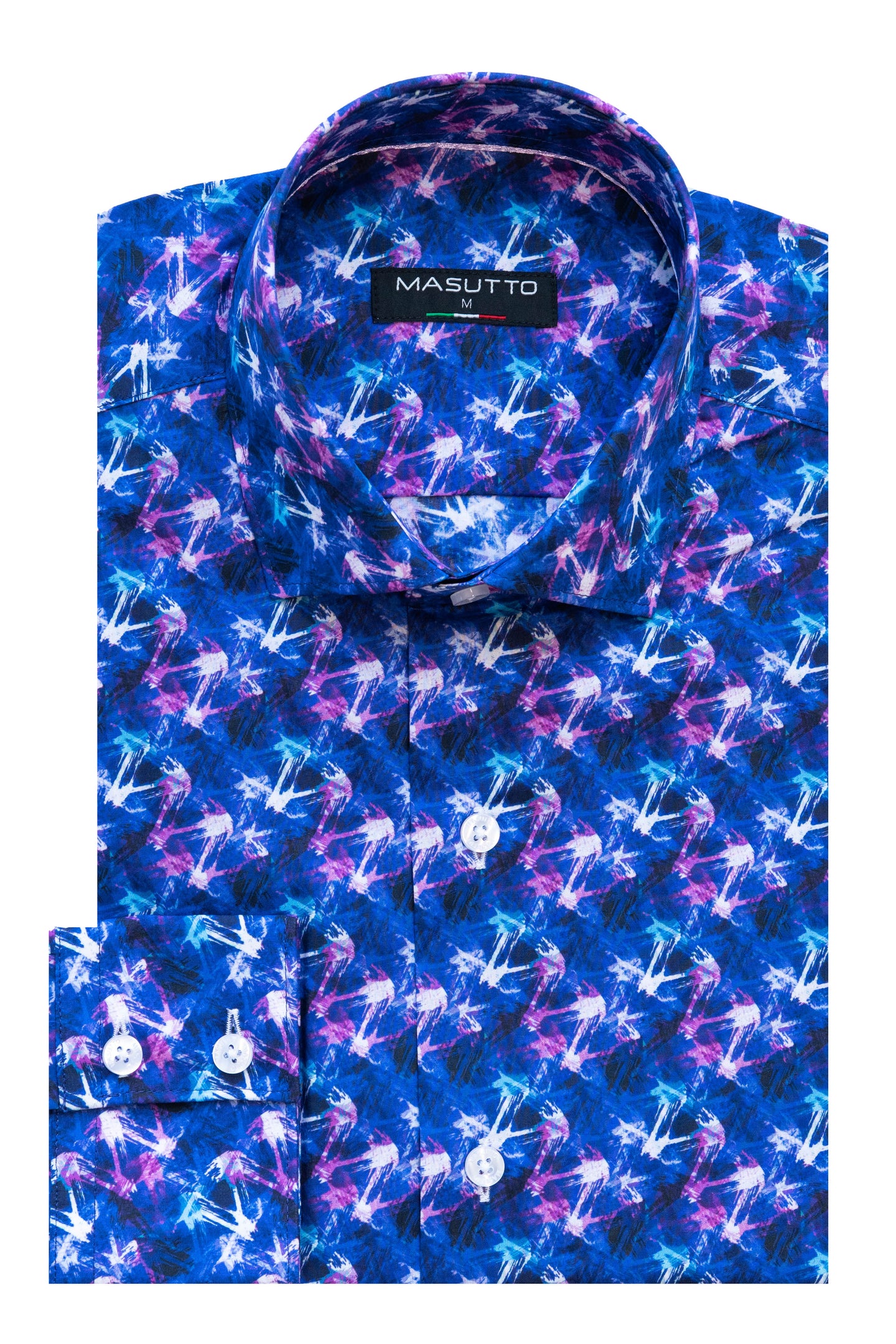 MASUTTO LAGOON/06 LONG SLEEVE BUTTON DOWN SHIRT