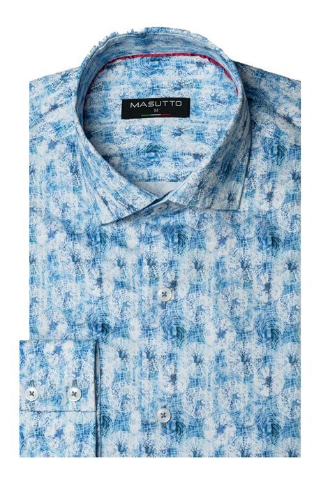 MASUTTO LAREDO/02 LONG SLEEVE BUTTON DOWN SHIRT