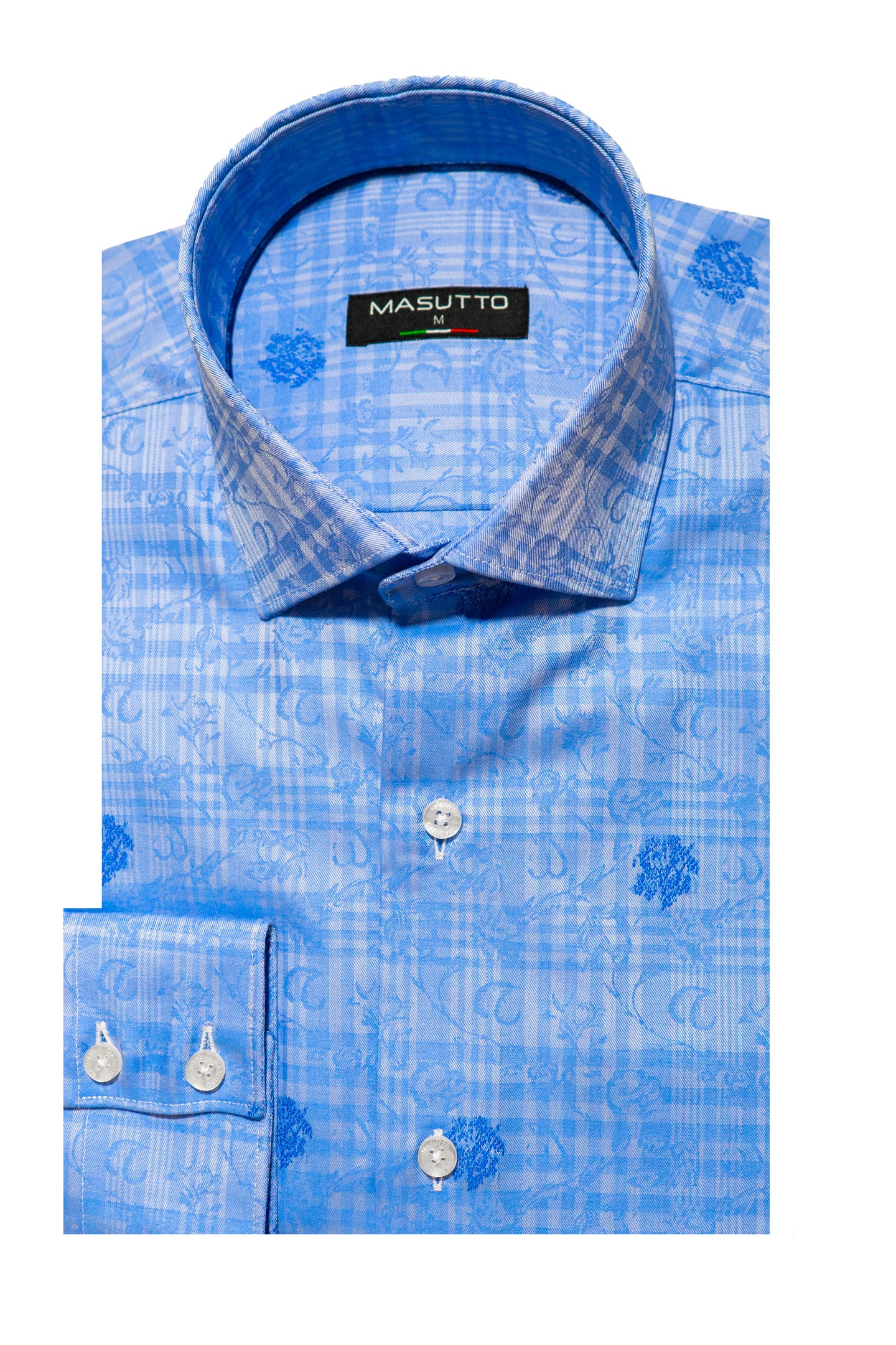 MASUTTO MATERA/02 LONG SLEEVE BUTTON DOWN SHIRT