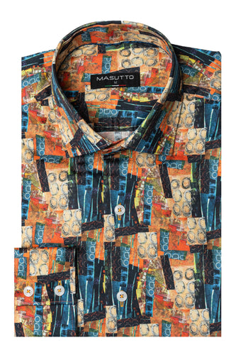 MASUTTO MEMPHIS/26 LONG SLEEVE BUTTON DOWN SHIRT