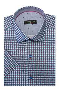MASUTTO OSAKA/92 SHORT SLEEVE BUTTON DOWN SHIRT