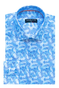 MASUTTO PHILL/55 LONG SLEEVE BUTTON DOWN SHIRT
