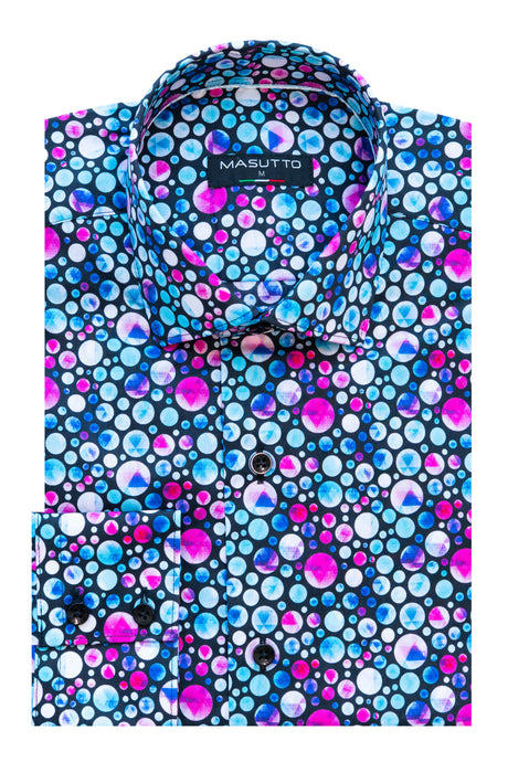 MASUTTO RAY/18 LONG SLEEVE BUTTON DOWN SHIRT