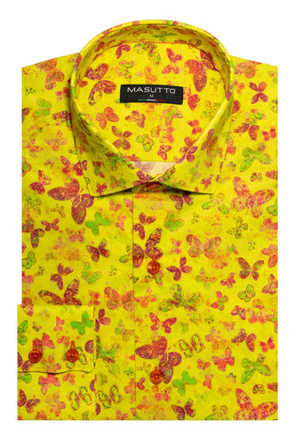 MASUTTO RICO/08 LONG SLEEVE BUTTON DOWN SHIRT