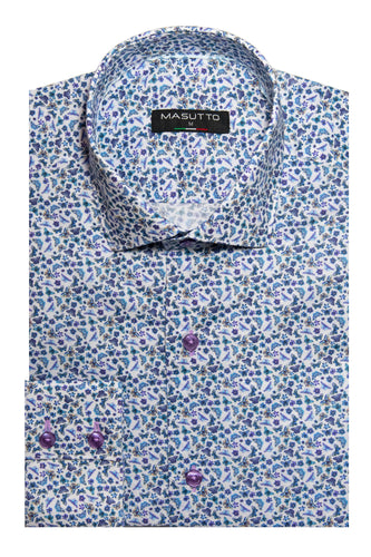MASUTTO RIO/06 LONG SLEEVE BUTTON DOWN SHIRT