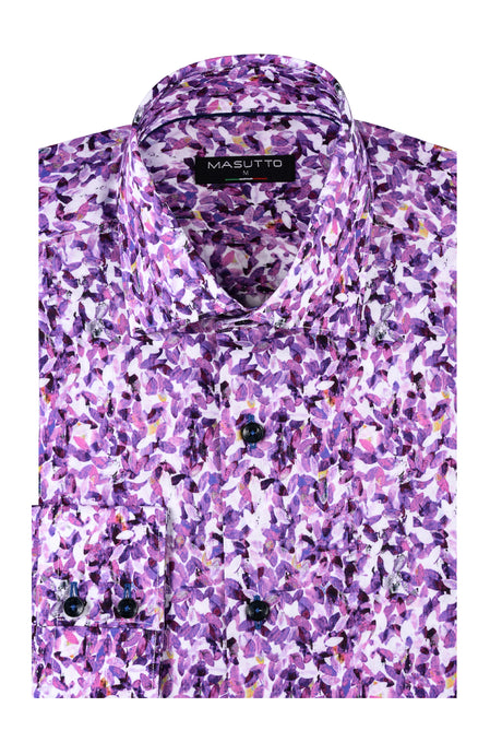 MASUTTO ROME/52 LONG SLEEVE BUTTON DOWN SHIRT