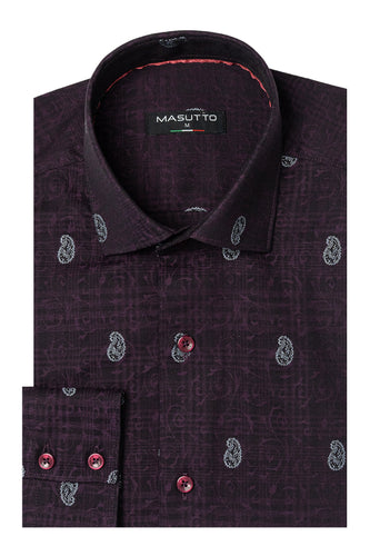 MASUTTO SEDONA/06 LONG SLEEVE BUTTON DOWN SHIRT
