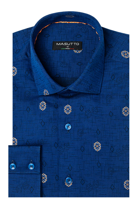 MASUTTO SEDONA/92 LONG SLEEVE BUTTON DOWN SHIRT