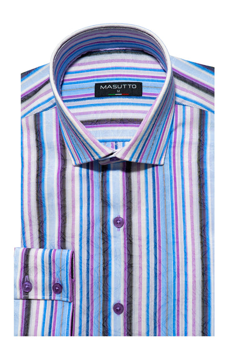 MASUTTO SIMONS/06 LONG SLEEVE BUTTON DOWN SHIRT