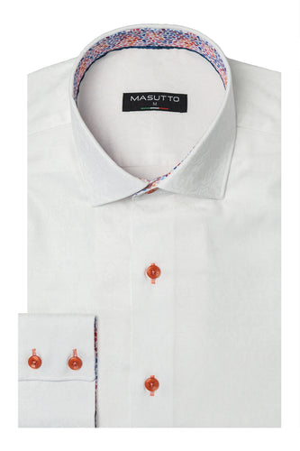 MASUTTO SOLOMON/05 LONG SLEEVE BUTTON DOWN SHIRT