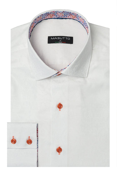 MASUTTO SOLOMON/05 LONG SLEEVE BUTTON DOWN SHIRT