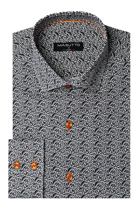 MASUTTO TAO/18 LONG SLEEVE BUTTON DOWN SHIRT