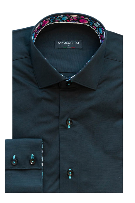 MASUTTO THEO/18 LONG SLEEVE BUTTON DOWN SHIRT