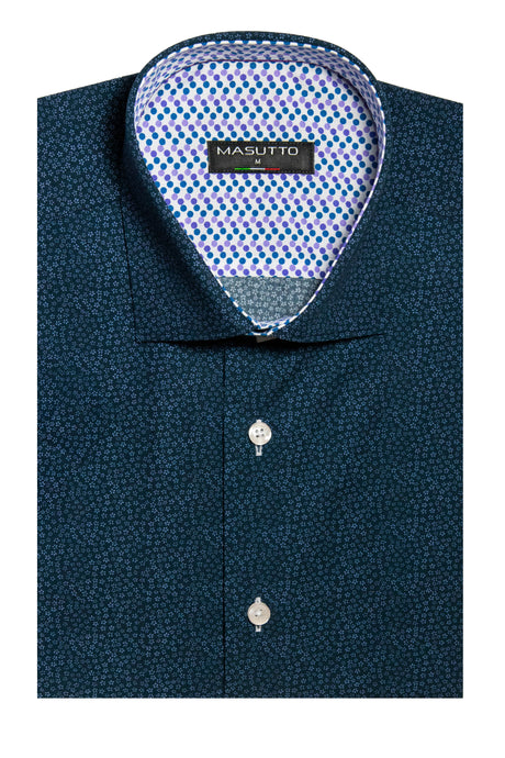 MASUTTO TONALI/92 SHORT SLEEVE BUTTON DOWN SHIRT