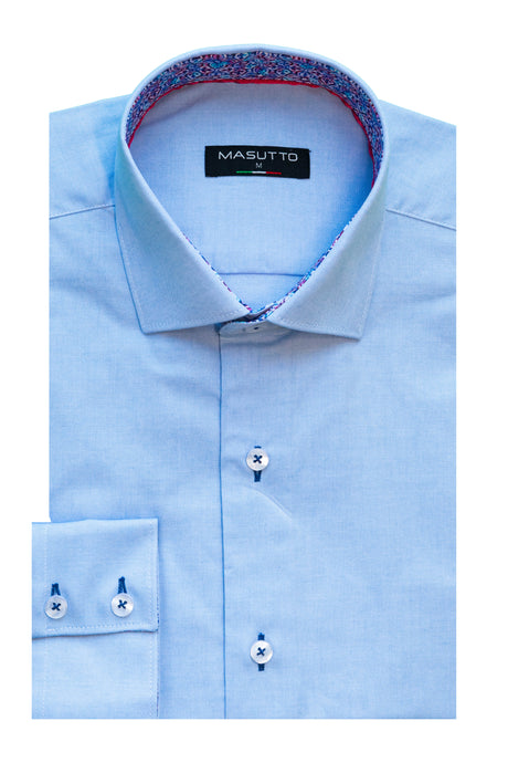 MASUTTO VIERA/02 LONG SLEEVE BUTTON DOWN SHIRT