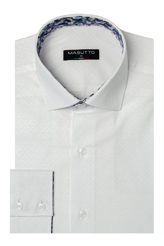 MASUTTO WILSON/05 LONG SLEEVE BUTTON DOWN SHIRT