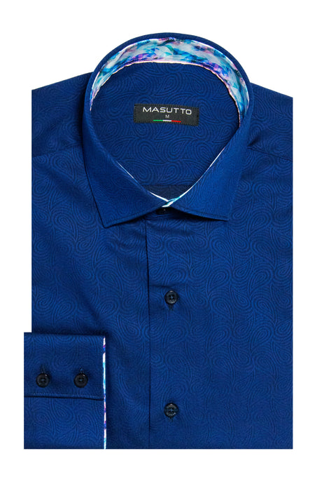 MASUTTO YORK/92 LONG SLEEVE BUTTON DOWN SHIRT