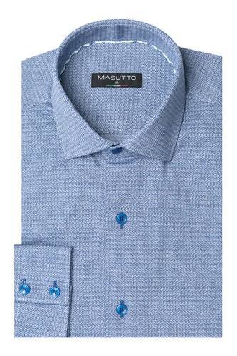MASUTTO ZOUL/92 LONG SLEEVE BUTTON DOWN SHIRT