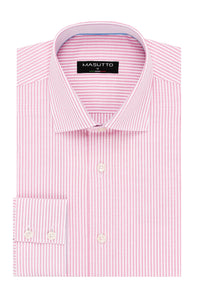 MASUTTO PINK ADEL/52 LONG SLEEVE BUTTON DOWN SHIRT