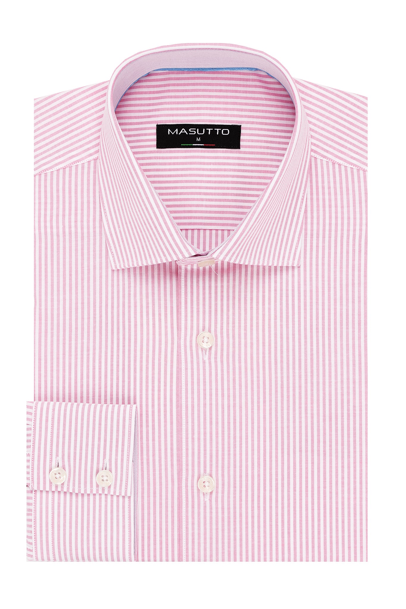 MASUTTO PINK ADEL/52 LONG SLEEVE BUTTON DOWN SHIRT