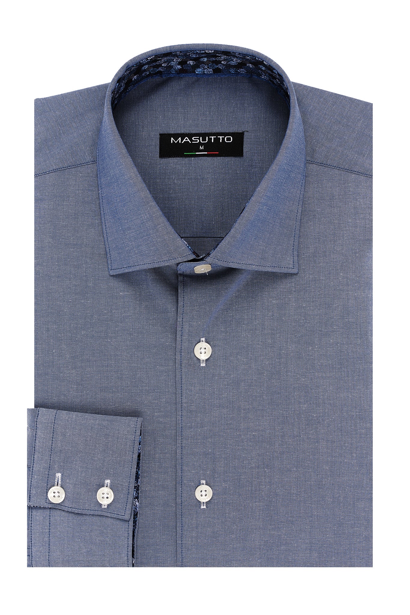 MASUTTO ALBANY/92 LONG SLEEVE BUTTON DOWN SHIRT