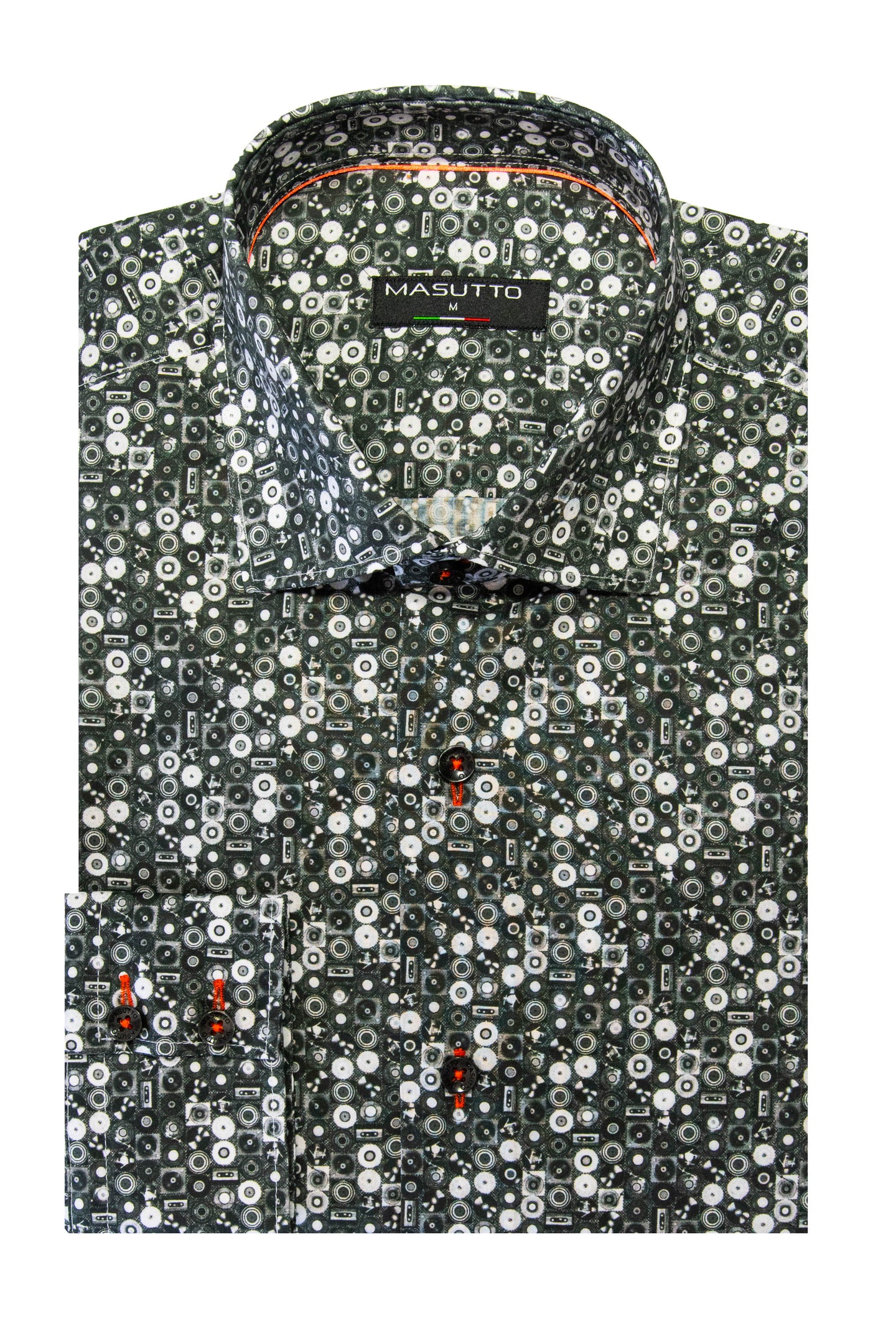 MASUTTO ARIA/18 LONG SLEEVE BUTTON DOWN SHIRT