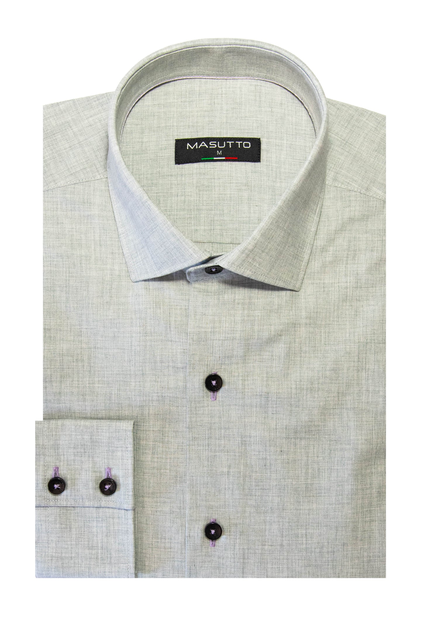 MASUTTO FLORENCE/69 LONG SLEEVE BUTTON DOWN SHIRT