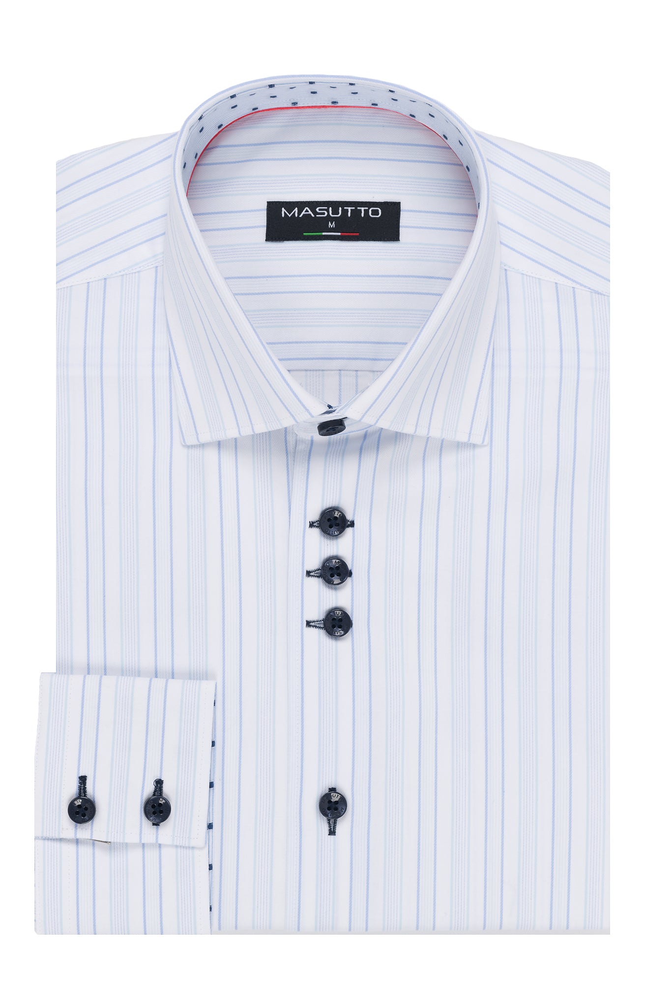 MASUTTO BLUE STRIPS JAMMER/05 BUTTON DOWN SHIRT
