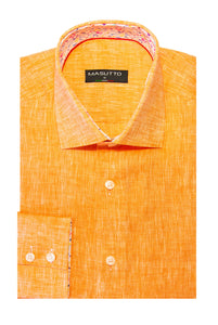 MASUTTO LEO/39 LONG SLEEVE BUTTON DOWN SHIRT